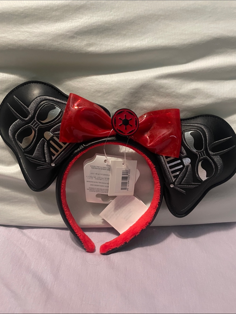 Disney Darth Vader Minnie Ears Headband - Black & Red